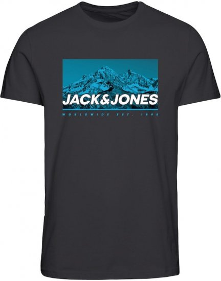 Jack & Jones Ray Photo T-Shirt Black - T-shirts - T-shirts Homem Tamanhos Grandes