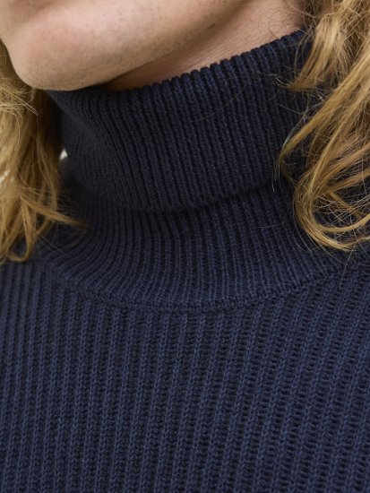 Jack & Jones Pannel Roll Neck Knit Pullover Sky Captain - Sweatshirts & hoodies - Sweatshirt & Camisolas com Capuz tamanhos grandes