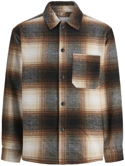 Jack & Jones Zac Long Sleeve Heavy Brush Overshirt Monks Robe - Camisas - Camisas Homem Tamanhos Grandes