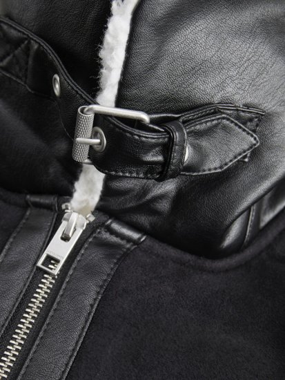 Jack & Jones Cole Aviator Jacket Black - Casacos - Casacos Homem Tamanhos Grandes