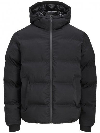 Jack & Jones Kaito Puffer Jacket Black - Casacos - Casacos Homem Tamanhos Grandes