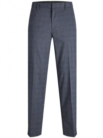 Jack & Jones Harry Pedro Formal Check Trousers Dark Navy - Jeans & calças - Jeans & Calças Tamanhos Grandes Homem