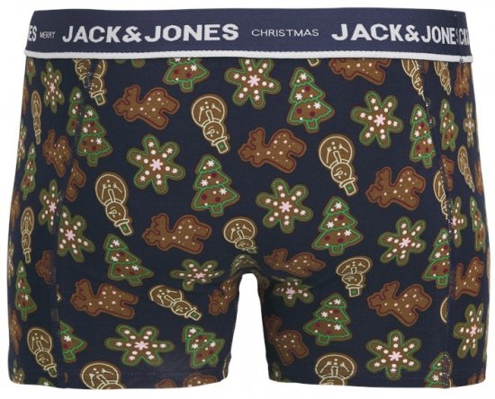 Jack & Jones Gingerbread Trunks 3-Pack Black - Roupa Interior & natação - Roupa interior Homem Tamanhos Grandes