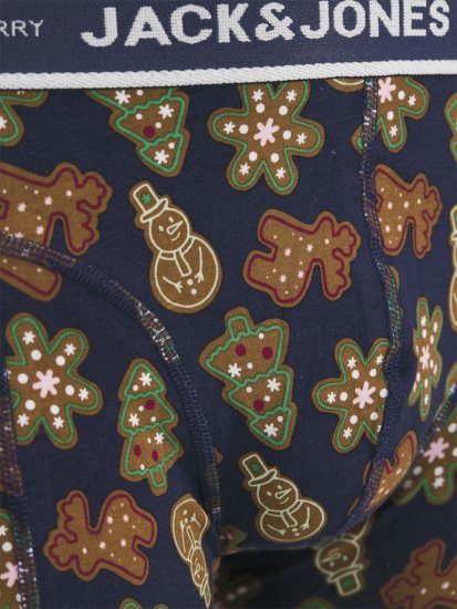 Jack & Jones Gingerbread Trunks 3-Pack Black - Roupa Interior & natação - Roupa interior Homem Tamanhos Grandes
