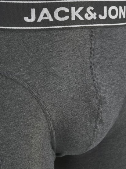 Jack & Jones Black Friday Trunks 3-Pack Grey Black - Roupa Interior & natação - Roupa interior Homem Tamanhos Grandes