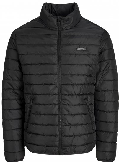 Jack & Jones Elvis Light Puffer Collar Jacket Black - Casacos - Casacos Homem Tamanhos Grandes