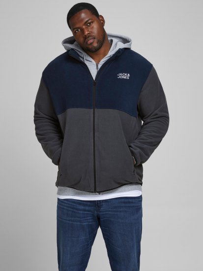 Jack & Jones Hype Fleece Ombre Blue - Casacos - Casacos Homem Tamanhos Grandes