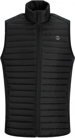 Jack & Jones MULTI BODYWARMER With COLLAR Black - Casacos - Casacos Homem Tamanhos Grandes