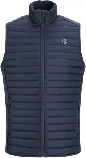 Jack & Jones MULTI BODYWARMER With COLLAR Navy Blazer - Casacos - Casacos Homem Tamanhos Grandes