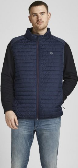 Jack & Jones MULTI BODYWARMER With COLLAR Navy Blazer - Casacos - Casacos Homem Tamanhos Grandes