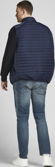 Jack & Jones MULTI BODYWARMER With COLLAR Navy Blazer - Casacos - Casacos Homem Tamanhos Grandes