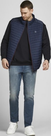 Jack & Jones MULTI BODYWARMER With COLLAR Navy Blazer - Casacos - Casacos Homem Tamanhos Grandes