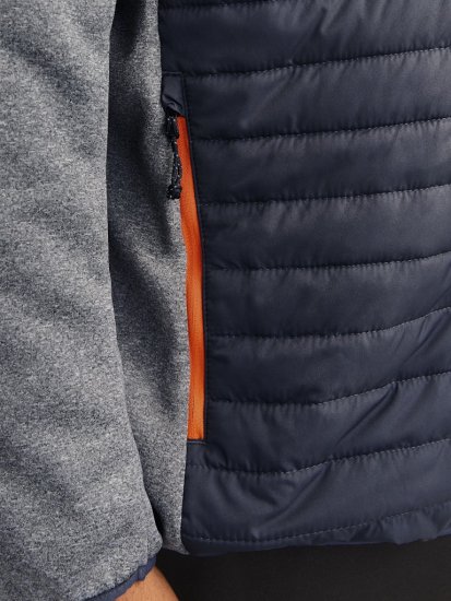 Jack & Jones MULTI QUILTED SET-IN Sleeves Jacket Grey Melange - Casacos - Casacos Homem Tamanhos Grandes
