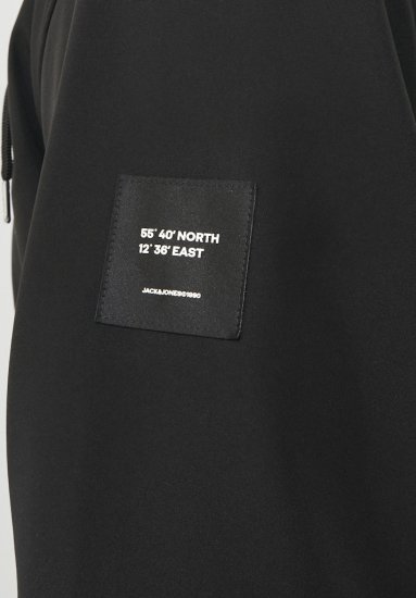Jack & Jones BASIC Water-Resistant Softshell Jacket Black - Casacos - Casacos Homem Tamanhos Grandes
