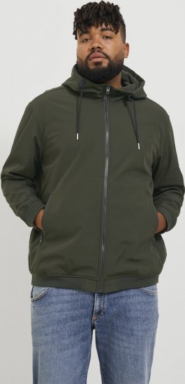 Jack & Jones BASIC Water-Resistant Softshell Jacket Green - Casacos - Casacos Homem Tamanhos Grandes
