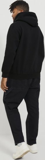 Jack & Jones ESTERBRO Hoodie Black - Sweatshirts & hoodies - Sweatshirt & Camisolas com Capuz tamanhos grandes