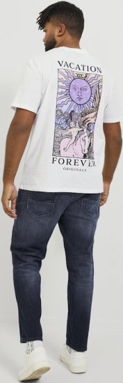 Jack & Jones GLENN FOX GE 224 Jeans Blue Denim - Jeans & calças - Jeans & Calças Tamanhos Grandes Homem