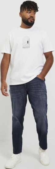 Jack & Jones GLENN FOX GE 224 Jeans Blue Denim - Jeans & calças - Jeans & Calças Tamanhos Grandes Homem