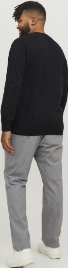Jack & Jones BASIC Knitted Sweater Black - Sweatshirts & hoodies - Sweatshirt & Camisolas com Capuz tamanhos grandes