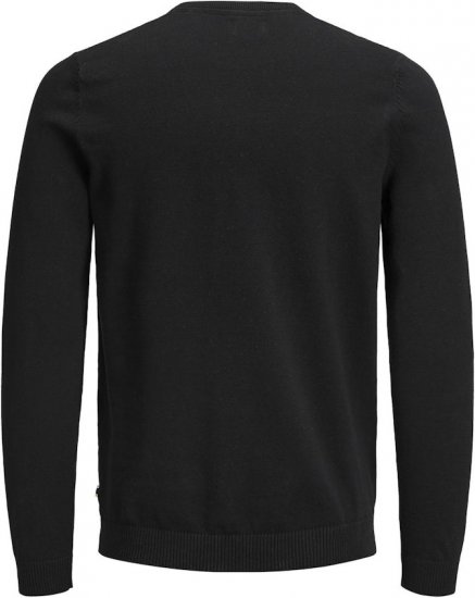 Jack & Jones BASIC Knitted Sweater Black - Sweatshirts & hoodies - Sweatshirt & Camisolas com Capuz tamanhos grandes