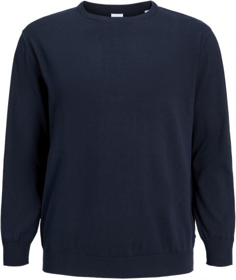 Jack & Jones BASIC Knitted Sweater Navy Blazer - Sweatshirts & hoodies - Sweatshirt & Camisolas com Capuz tamanhos grandes