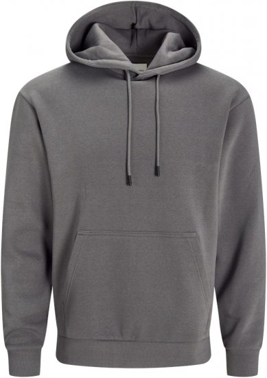 Jack & Jones BRADLEY Hoodie Grey - Sweatshirts & hoodies - Sweatshirt & Camisolas com Capuz tamanhos grandes