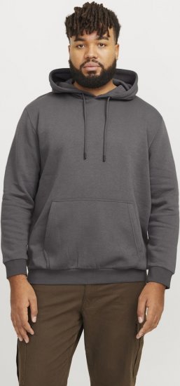 Jack & Jones BRADLEY Hoodie Grey - Sweatshirts & hoodies - Sweatshirt & Camisolas com Capuz tamanhos grandes