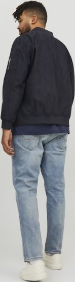 Jack & Jones ROCKY Faux Suede Bomber Jacket Jet Black - Casacos - Casacos Homem Tamanhos Grandes