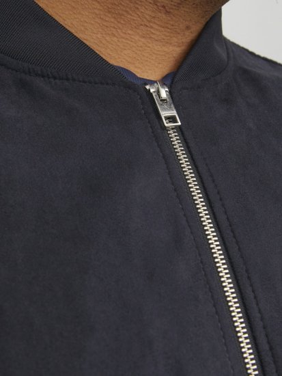 Jack & Jones ROCKY Faux Suede Bomber Jacket Jet Black - Casacos - Casacos Homem Tamanhos Grandes