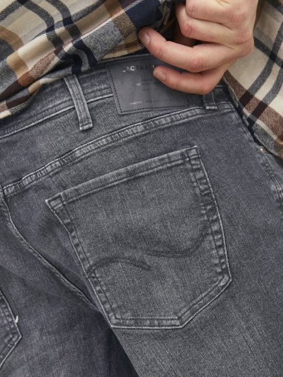 Jack & Jones MIKE ORIGINAL SQ 270 Jeans Black Denim - Jeans & calças - Jeans & Calças Tamanhos Grandes Homem