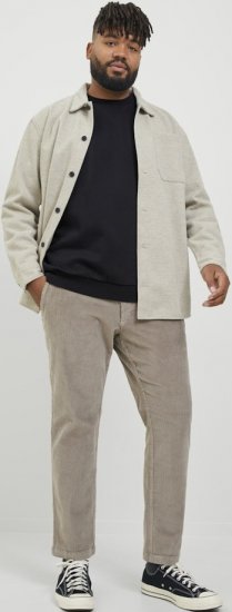 Jack & Jones BRADLEY Sweatshirt Black - Sweatshirts & hoodies - Sweatshirt & Camisolas com Capuz tamanhos grandes
