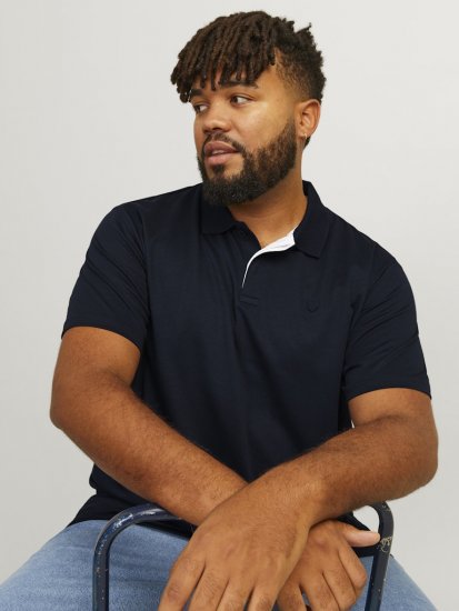 Jack & Jones Rodney Polo Shirt Night Sky - Pólos - Pólos Tamanhos Grandes Homem