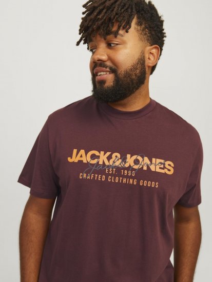 Jack & Jones JJALVIS Vineyard Wine - T-shirts - T-shirts Homem Tamanhos Grandes