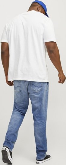 Jack & Jones BRADLEY T-Shirt White - T-shirts - T-shirts Homem Tamanhos Grandes