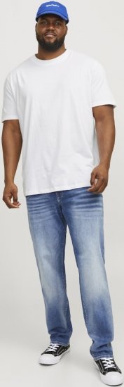 Jack & Jones BRADLEY T-Shirt White - T-shirts - T-shirts Homem Tamanhos Grandes