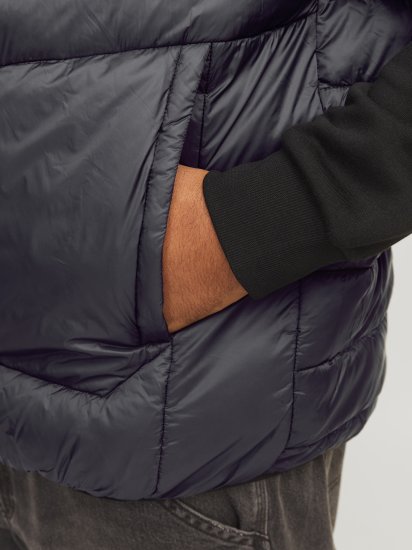 Jack & Jones SPRINT BODYWARMER With Collar Black - Casacos - Casacos Homem Tamanhos Grandes