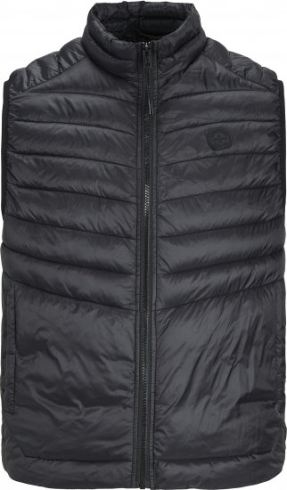 Jack & Jones SPRINT BODYWARMER With Collar Black - Casacos - Casacos Homem Tamanhos Grandes