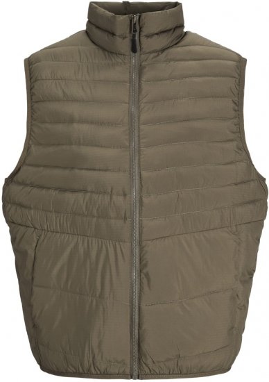 Jack & Jones STATE Vest Brown - Casacos - Casacos Homem Tamanhos Grandes