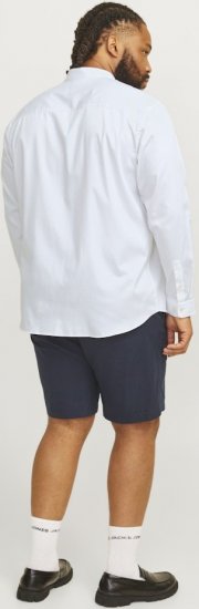 Jack & Jones ARMA LS Shirt White - Camisas - Camisas Homem Tamanhos Grandes