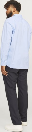 Jack & Jones ARMA LS Shirt Cashmere Blue - Camisas - Camisas Homem Tamanhos Grandes