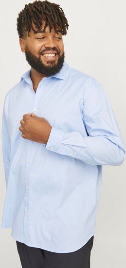 Jack & Jones ARMA LS Shirt Cashmere Blue - Camisas - Camisas Homem Tamanhos Grandes