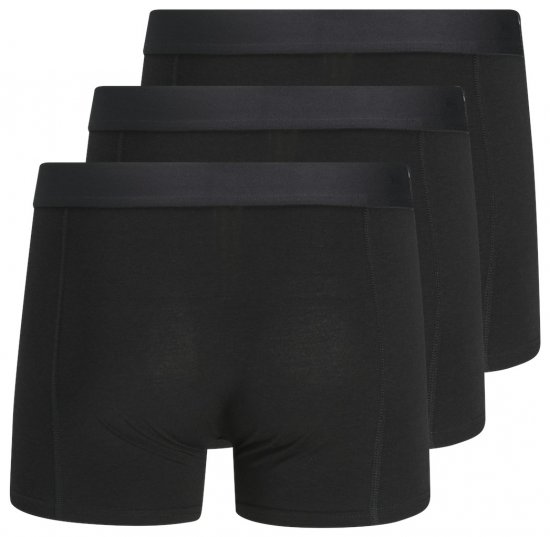 Jack & Jones BASIC BAMBOO Trunks 3-Pack Black - Roupa Interior & natação - Roupa interior Homem Tamanhos Grandes