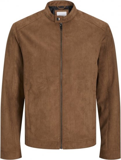 Jack & Jones DYLAN Clean Jacket Brown - Casacos - Casacos Homem Tamanhos Grandes