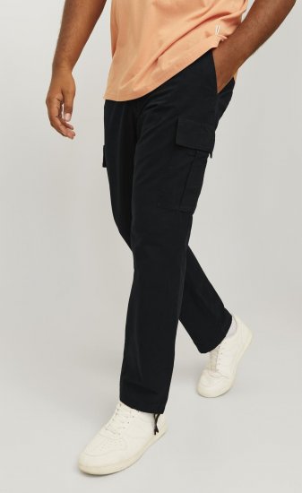 Jack & Jones JPSTKANE JJBARKLEY Cargopants Black - Jeans & calças - Jeans & Calças Tamanhos Grandes Homem