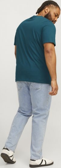 Jack & Jones CORP Logo Play 5 T-Shirt Deep Teal - T-shirts - T-shirts Homem Tamanhos Grandes