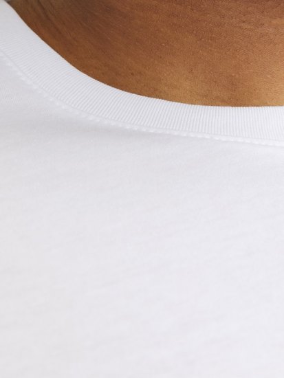 Jack & Jones CORP Logo Play 5 T-Shirt White - T-shirts - T-shirts Homem Tamanhos Grandes
