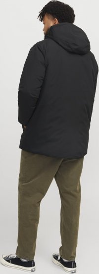Jack & Jones PAYNE Windproof Parka Black - Casacos - Casacos Homem Tamanhos Grandes