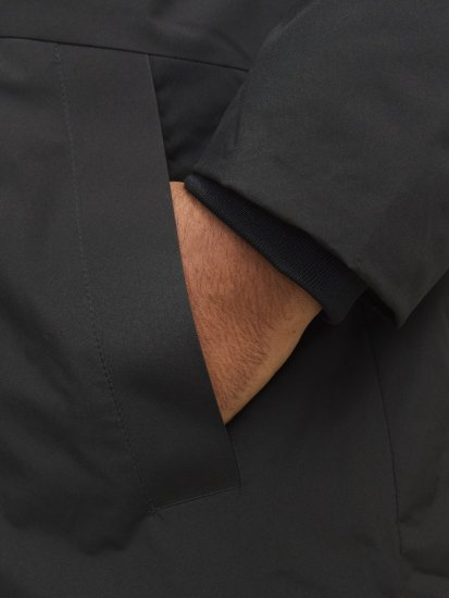 Jack & Jones PAYNE Windproof Parka Black - Casacos - Casacos Homem Tamanhos Grandes