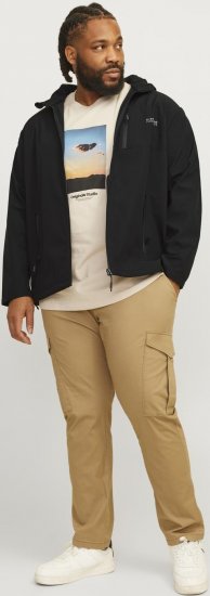 Jack & Jones JJTAYLOR Softshell Jacket Black - Casacos - Casacos Homem Tamanhos Grandes