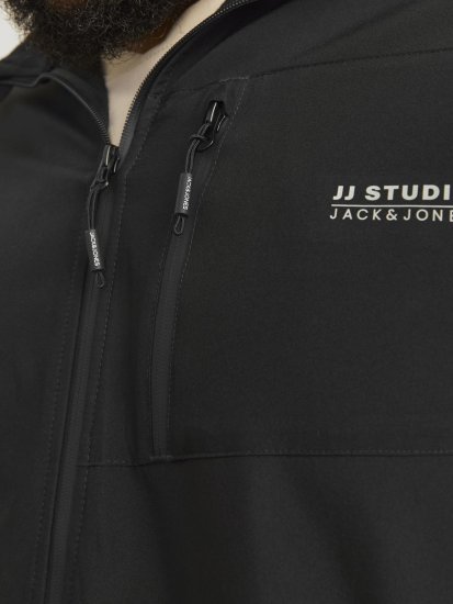 Jack & Jones JJTAYLOR Softshell Jacket Black - Casacos - Casacos Homem Tamanhos Grandes